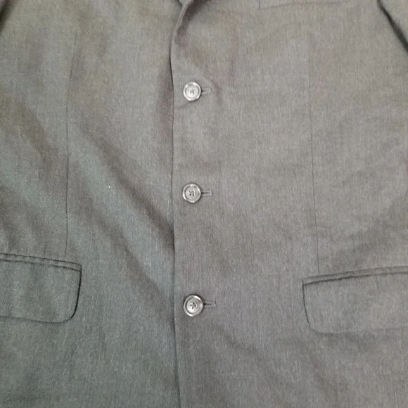 Jos. A. Bank Mens Blazer Charcoal Size 42L 3 Button Front Wool Cashmere Blend - Picture 11 of 15